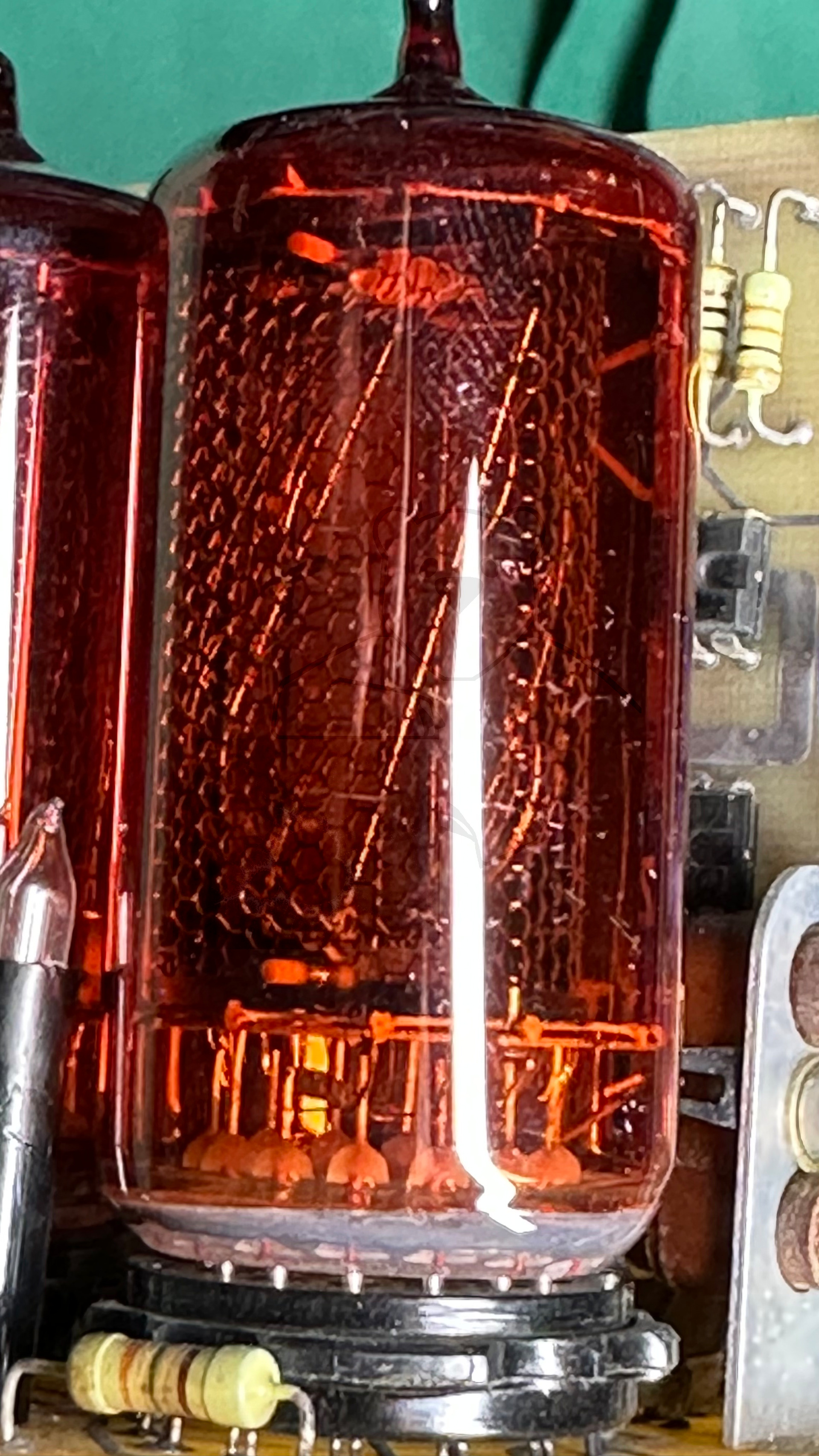 Detailaufnahme Nixieröhre